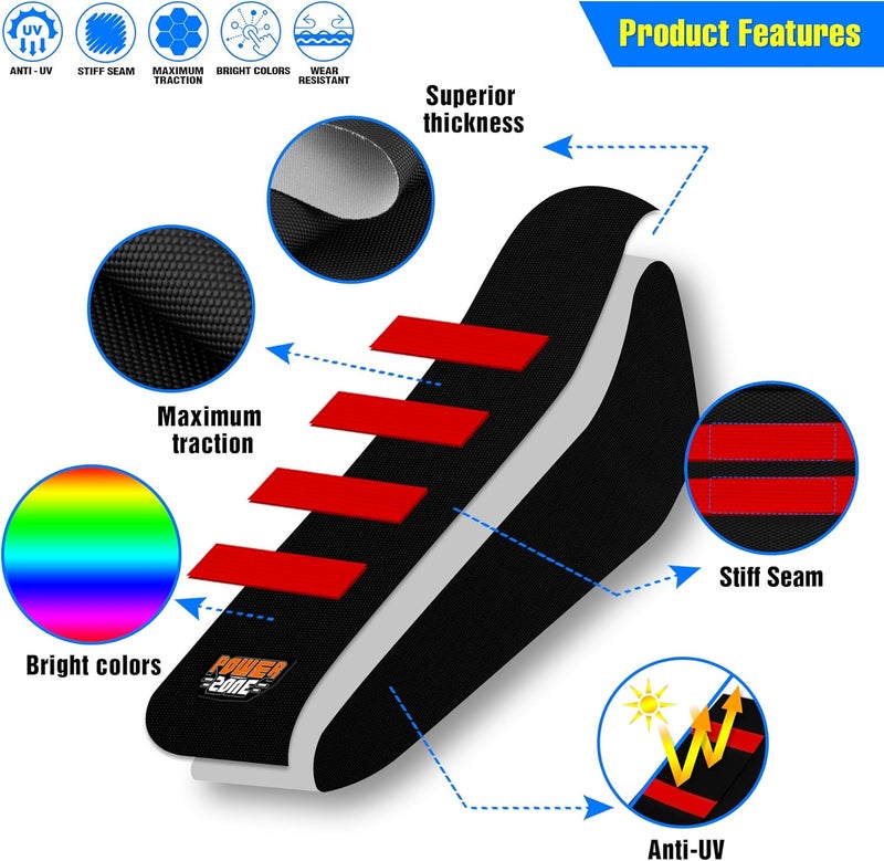 MCHMFG Motorcycle Dirt Bike Seat Cover for Surron Sur Ron Light Bee X/S - E Bike Seat Cover (Red) - Image 2